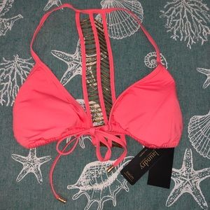 Laundry embellished swim top